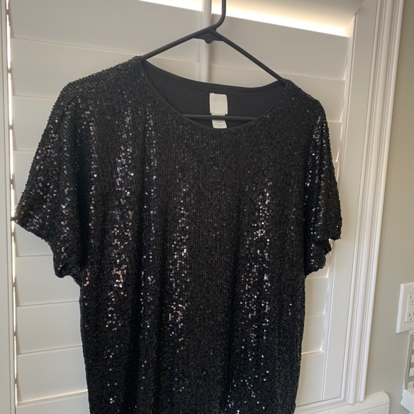 H&M Sequins Top Size Small - Picture 3 of 8